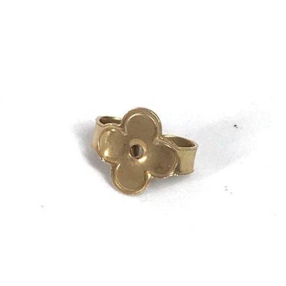 LOUIS VUITTON M02400 LV logo Pierce LV Sculpture Accessories Pierce Metal Gold - Picture 13 of 16